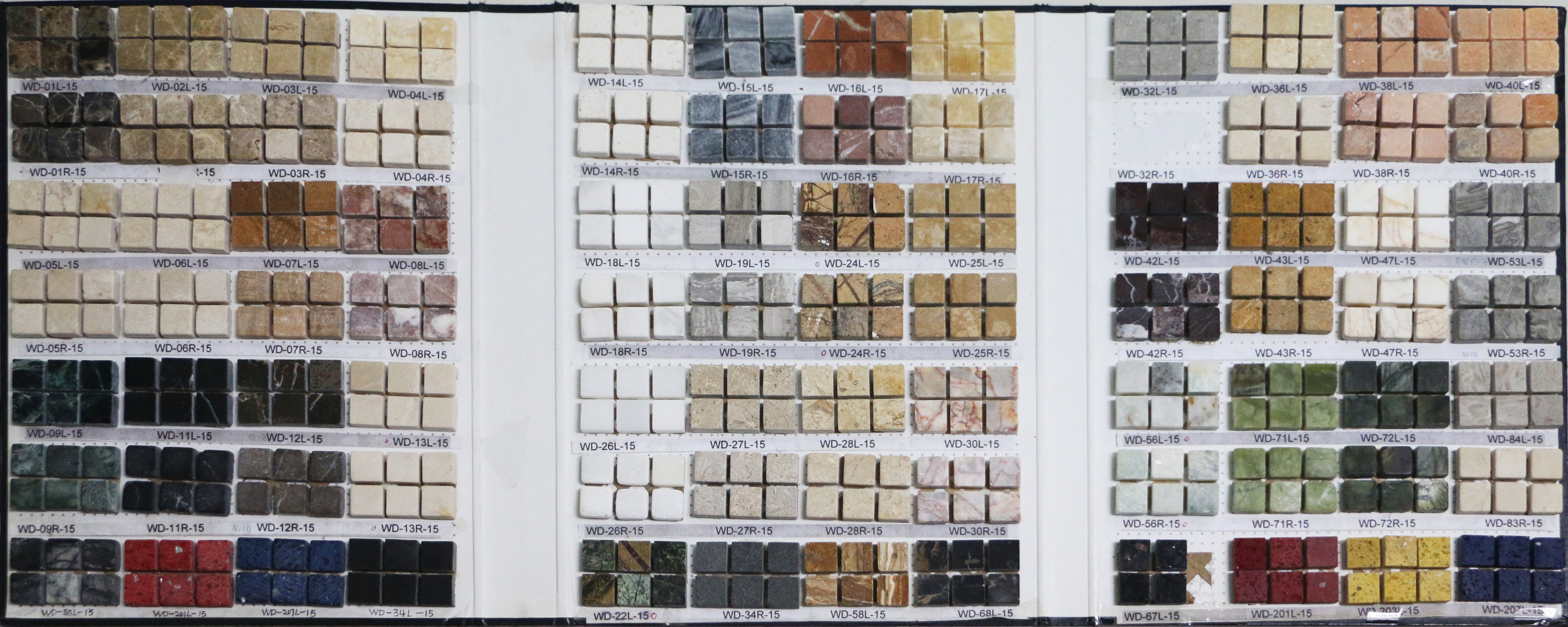stone mosaic selection